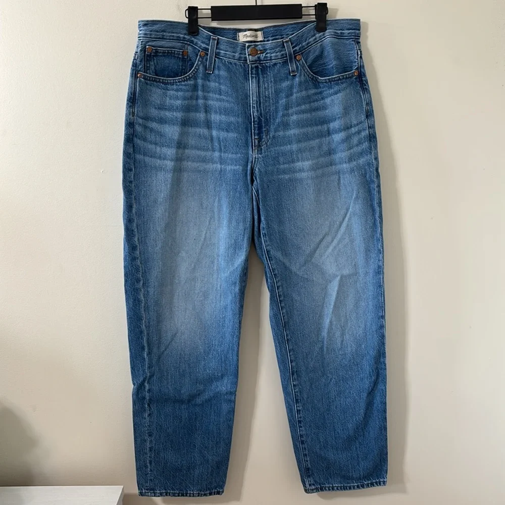 Madewell The Slouchy Boyjean Rosewell Wash Denim Jeans Size 31 - Picture 2 of 13